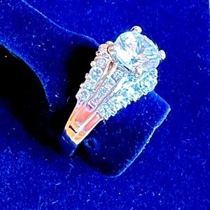Silver Cubic Zirconia Wedding Ring